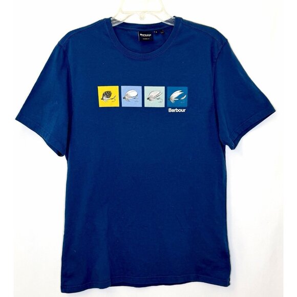Barbour Other - BARBOUR T-Shirt Fish Fly Tee /  Estate Blue / Men’s Size Large